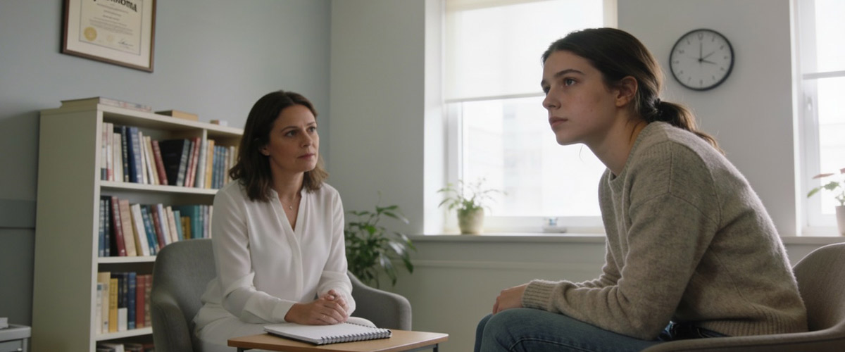 Psychisch kranke- junge Frau